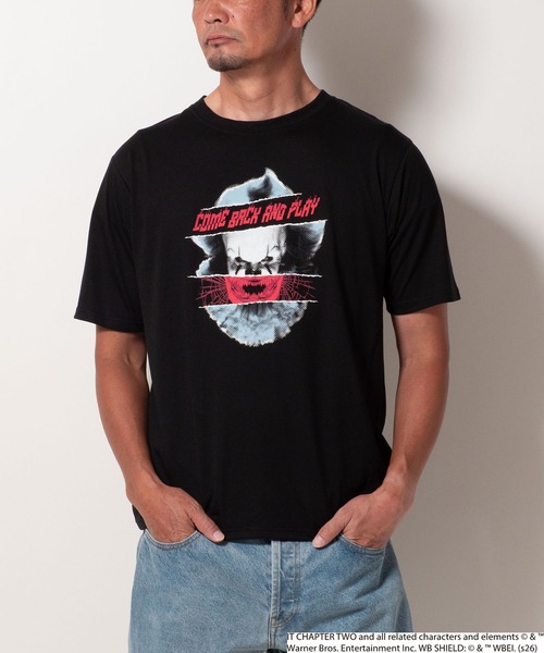 BAYBLO(ベイブロ)の「(SA) 【IT/イット】 ペニーワイズ 半袖 Tシャツ(Tシャツ/カットソー・メンズ・グレー系1/グレー系2/ブラック系2/ブラック系1・M/L)」の5枚目の写真