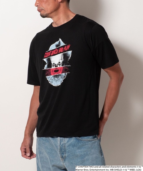 BAYBLO(ベイブロ)の「(SA) 【IT/イット】 ペニーワイズ 半袖 Tシャツ(Tシャツ/カットソー・メンズ・グレー系1/グレー系2/ブラック系2/ブラック系1・M/L)」の6枚目の写真