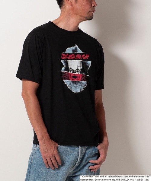 BAYBLO(ベイブロ)の「(SA) 【IT/イット】 ペニーワイズ 半袖 Tシャツ(Tシャツ/カットソー・メンズ・グレー系1/グレー系2/ブラック系2/ブラック系1・M/L)」の7枚目の写真