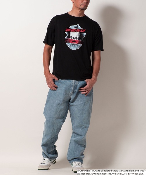 BAYBLO(ベイブロ)の「(SA) 【IT/イット】 ペニーワイズ 半袖 Tシャツ(Tシャツ/カットソー・メンズ・グレー系1/グレー系2/ブラック系2/ブラック系1・M/L)」の8枚目の写真