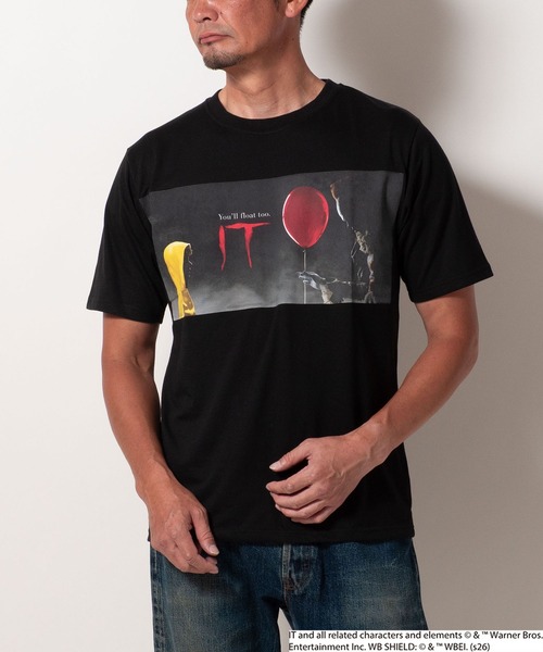 BAYBLO(ベイブロ)の「(SA) 【IT/イット】 ペニーワイズ 半袖 Tシャツ(Tシャツ/カットソー・メンズ・グレー系1/グレー系2/ブラック系2/ブラック系1・M/L)」の15枚目の写真