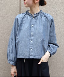 LE GLAZIK/ル グラジックラッフルシャツ RUFFLE SHIRT LG-B0498 QRT