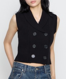 LAGUA GEM | DOUBLE BUTTON KNIT ベスト(ベスト)
