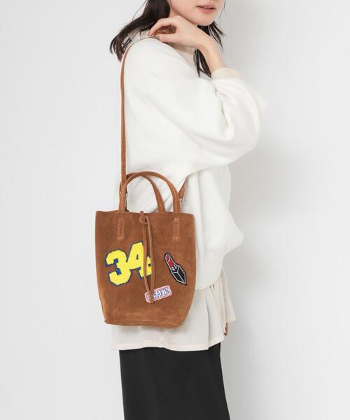 URBAN RESEARCH(アーバンリサーチ)の「ワッペンミニトートバッグ(トートバッグ・レディース・ブラウン/ブラック・-)」の13枚目の写真