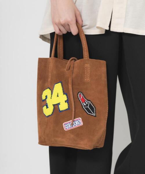URBAN RESEARCH(アーバンリサーチ)の「ワッペンミニトートバッグ(トートバッグ・レディース・ブラウン/ブラック・-)」の14枚目の写真