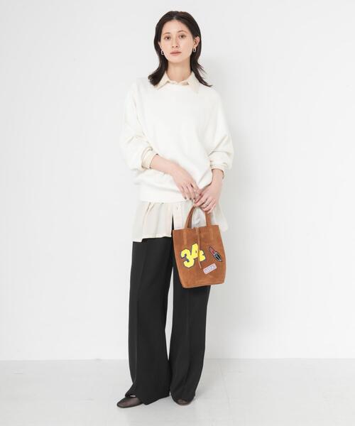 URBAN RESEARCH(アーバンリサーチ)の「ワッペンミニトートバッグ(トートバッグ・レディース・ブラウン/ブラック・-)」の16枚目の写真