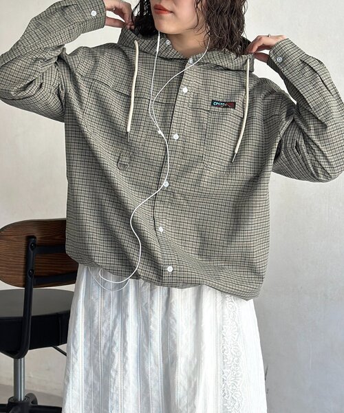 CPCM(シーピーシーエム)の「【袖着脱可能◎】デタッチャブルフードシャツ(シャツ/ブラウス・メンズ・ブルー/アイボリー/グリーン・MEDIUM/LARGE)」の17枚目の写真