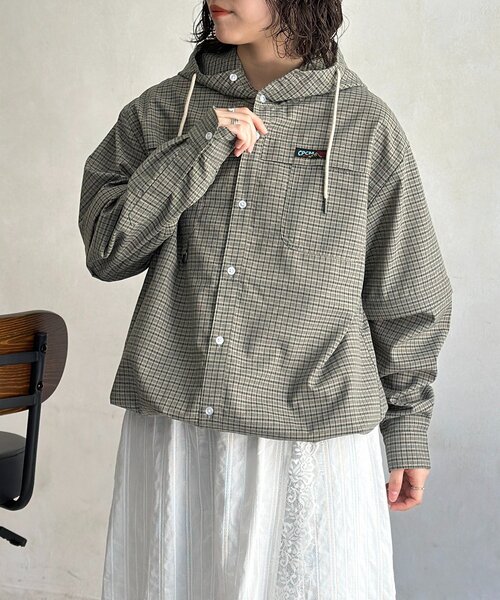CPCM(シーピーシーエム)の「【袖着脱可能◎】デタッチャブルフードシャツ(シャツ/ブラウス・メンズ・ブルー/アイボリー/グリーン・MEDIUM/LARGE)」の18枚目の写真