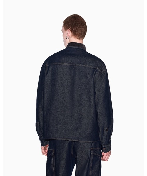 ARMANI EXCHANGE(アルマーニエクスチェンジ)の「【A|X アルマーニ エクスチェンジ】コンフォートフィット デニムシャツ/COMFORT(シャツ/ブラウス・メンズ・インディゴブルー・SMALL/X-LARGE/X-SMALL/LARGE/MEDIUM)」の3枚目の写真