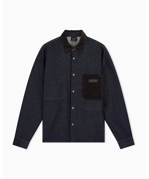 ARMANI EXCHANGE(アルマーニエクスチェンジ)の「【A|X アルマーニ エクスチェンジ】コンフォートフィット デニムシャツ/COMFORT(シャツ/ブラウス・メンズ・インディゴブルー・SMALL/X-LARGE/X-SMALL/LARGE/MEDIUM)」の6枚目の写真
