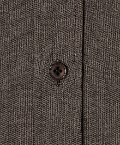 Spick & Span(スピックアンドスパン)の「CU/PEヘムギャザーシャツ(シャツ/ブラウス・レディース・ブラウン/チャコールグレー/マルチ・FREE)」の20枚目の写真