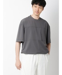 FLAT（フラット）の「FLAT／アウターTシャツ ／半袖／ウォッシャブル／接触冷感／速乾／無地（Tシャツ/カットソー）」