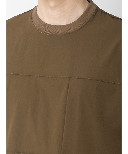 FLAT(フラット)の「FLAT/アウターTシャツ /半袖/ウォッシャブル/接触冷感/速乾/無地(Tシャツ/カットソー・メンズ・グレー/カーキ・S/M/L)」の18枚目の写真