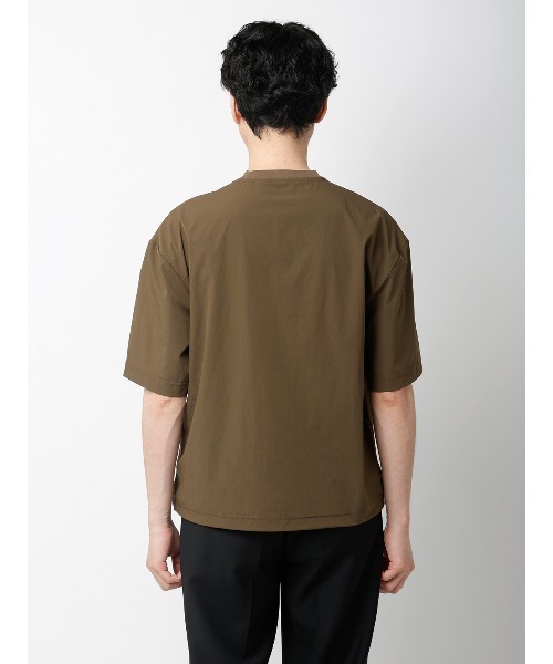 FLAT(フラット)の「FLAT/アウターTシャツ /半袖/ウォッシャブル/接触冷感/速乾/無地(Tシャツ/カットソー・メンズ・グレー/カーキ・S/M/L)」の17枚目の写真