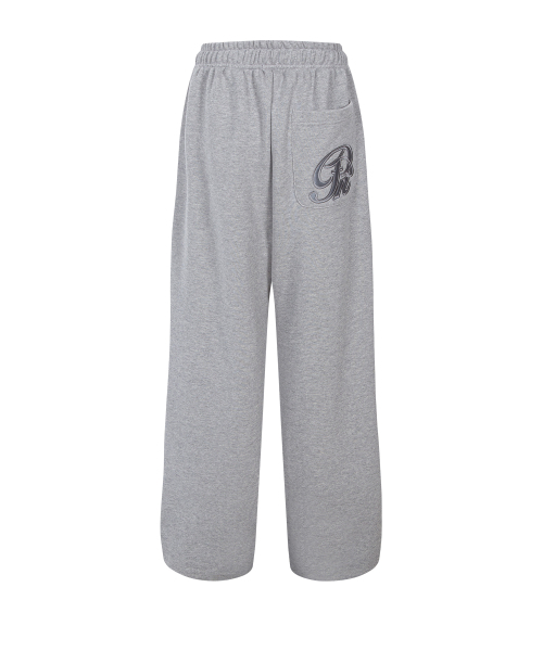 PLEASENOFOLLOW(プリーズノーフォロー)の「Mami Wide Sweat Jogger (Melange Grey)(スウェットパンツ・レディース・その他・FREE)」の4枚目の写真