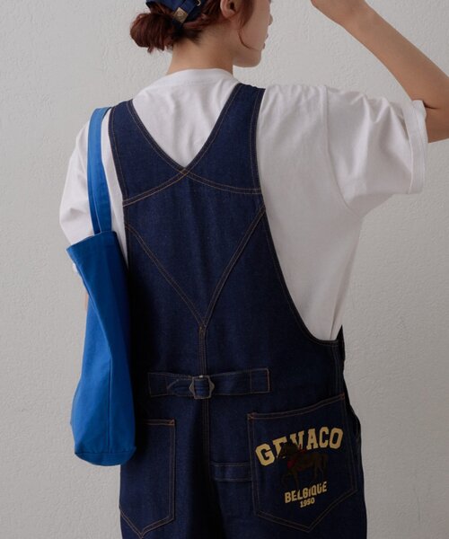GEVACO(ゲバコ)の「【GEVACO】馬サガラロゴプリントデニムサロペット(サロペット/オーバーオール・メンズ・ブラック/ネイビー・LARGE/MEDIUM)」の18枚目の写真