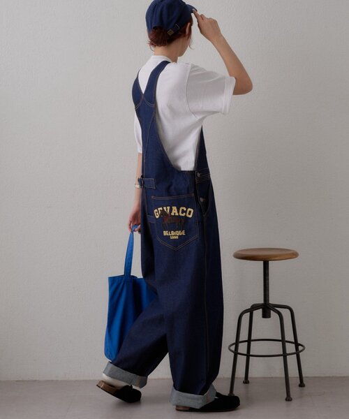 GEVACO(ゲバコ)の「【GEVACO】馬サガラロゴプリントデニムサロペット(サロペット/オーバーオール・メンズ・ブラック/ネイビー・LARGE/MEDIUM)」の21枚目の写真