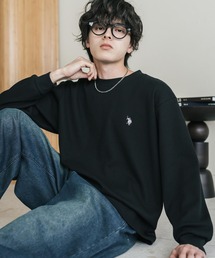 U.S. POLO ASSN. | U.S. POLO ASSN. ユーエスポロアッスン サーマルワンポイントロゴ刺繍クルーネック長袖Tシャツ/ワッフルカットソー(Tシャツ/カットソー)