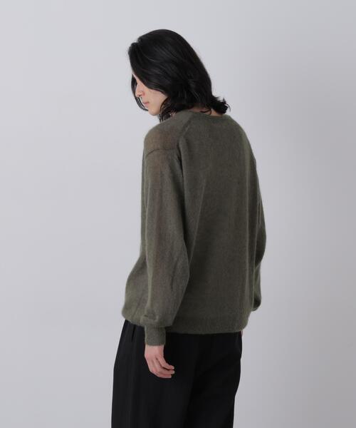 YLEVE(イレーヴ)の「YLEVE / SUPER KID MOHAIR HENRY NECK KNIT(ニット/セーター・メンズ・カーキ/グレー系その他3・4)」の8枚目の写真
