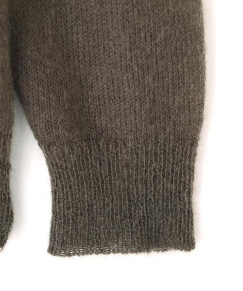 YLEVE(イレーヴ)の「YLEVE / SUPER KID MOHAIR HENRY NECK KNIT(ニット/セーター・メンズ・カーキ/グレー系その他3・4)」の13枚目の写真