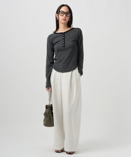 Robert P.Miller（ロバート ピー ミラー）の「[WEB限定]【miller】Prib Helny L/S Tee（Tシャツ/カットソー・レディース・ダークグレー/ブラック/イエロー・FREE）」の21枚目の写真