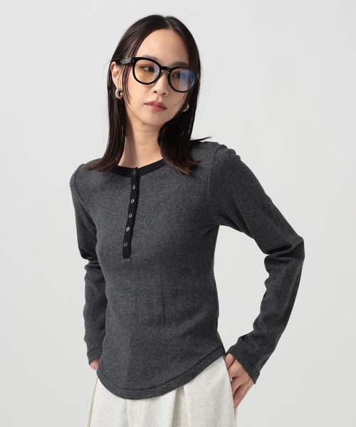 Robert P.Miller（ロバート ピー ミラー）の「[WEB限定]【miller】Prib Helny L/S Tee（Tシャツ/カットソー・レディース・ダークグレー/ブラック/イエロー・FREE）」の4枚目の写真