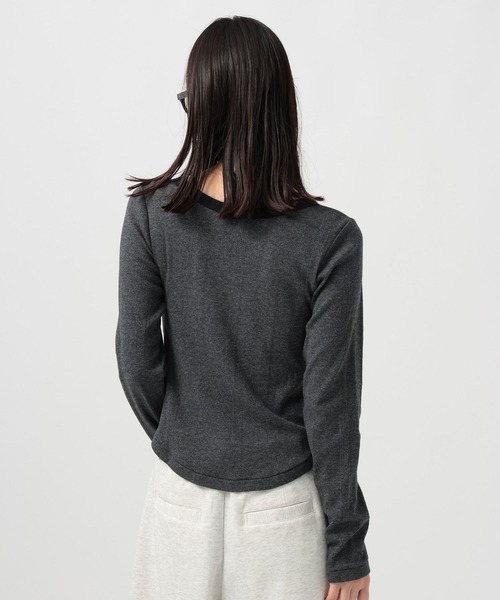 Robert P.Miller（ロバート ピー ミラー）の「[WEB限定]【miller】Prib Helny L/S Tee（Tシャツ/カットソー・レディース・ダークグレー/ブラック/イエロー・FREE）」の8枚目の写真