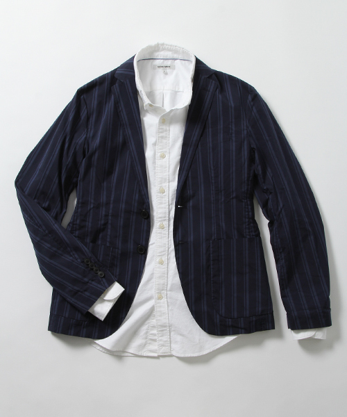 GLOBAL WORK（グローバルワーク）の「【吸水速乾機能】ビーチパジャマジャケット/708337 （テーラードジャケット・メンズ・ネイビー/ブルー系その他/カーキ・SMALL/LARGE/X-LARGE/MEDIUM）」の21枚目の写真