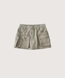 Multi Pocket Cargo Mini Skirt/マルチポケットカーゴミニスカート