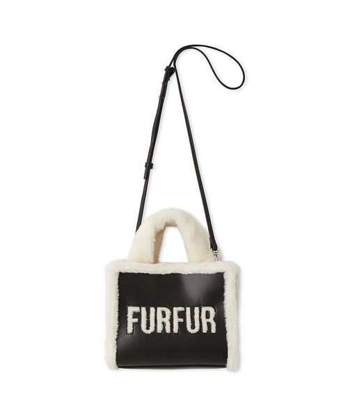 FURFUR(ファーファー)の「【WEB・一部店舗限定カラー】ムートンロゴトートバッグ(トートバッグ・レディース・ブラック/ホワイト/ピンク/アイボリー/ベージュ・F)」の22枚目の写真