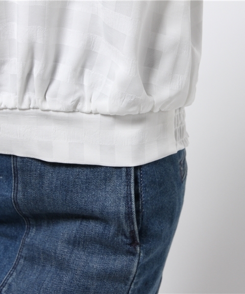 one after another NICE CLAUP（ワンアフターアナザーナイスクラップ）の「【ナイスクラップ】ギンガムチェックブラウス（シャツ/ブラウス・レディース・オフホワイト/ネイビー/ブラック・FREE）」の5枚目の写真