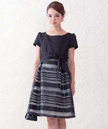 SweetMommy（スウィートマミー）の「日本製ツイルボーダードレス（マタニティウェア/グッズ）」