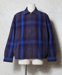 【全10色】HOUSTON ヒューストン OMBRE CHECK VIYELLA HARRINGTON JACKET / オンブレーチェック ビエラ ハリントンジャケット