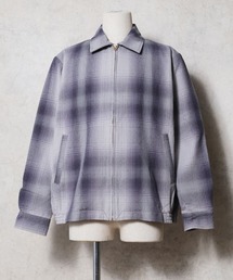 【全10色】HOUSTON ヒューストン OMBRE CHECK VIYELLA HARRINGTON JACKET / オンブレーチェック ビエラ ハリントンジャケット