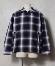 【全10色】HOUSTON ヒューストン OMBRE CHECK VIYELLA HARRINGTON JACKET / オンブレーチェック ビエラ ハリントンジャケット
