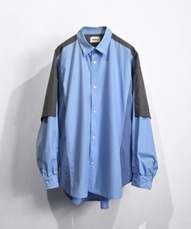 SeeSew（シーソー）の「【UNISEX】FAKE BLOCKING SHIRTS フェイクブロッキングシャツ（シャツ/ブラウス）」