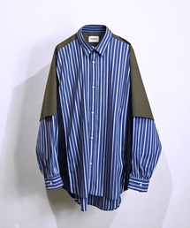 SeeSew（シーソー）の「【UNISEX】FAKE BLOCKING SHIRTS/フェイクブロッキングシャツ（シャツ/ブラウス）」