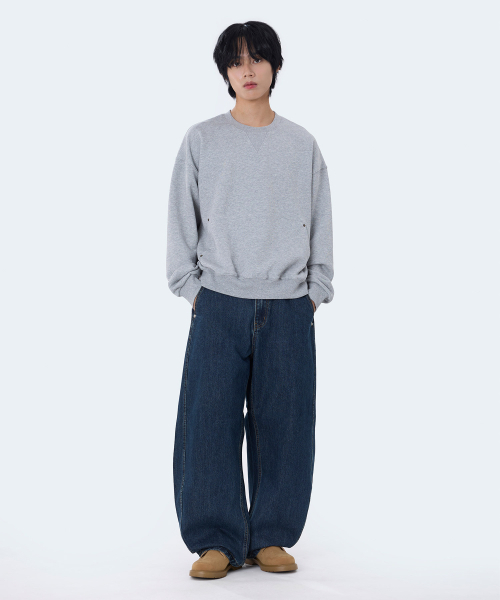 GHOST REPUBLIC（ゴーストリパブリック）の「カーブド切り替えバルーンデニムパンツ 2カラー GLP-654（デニムパンツ・レディース・インディゴブルー/ブラック・LARGE/SMALL/MEDIUM/X-LARGE）」の10枚目の写真