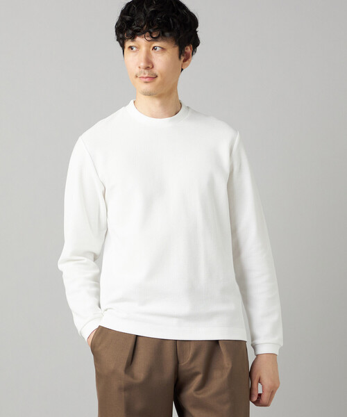 COMME CA MEN(コムサメン)の「ラッセル鹿の子ジャケット Tシャツ(Tシャツ/カットソー・メンズ・ブラック/グレー/ホワイト・L/M)」の2枚目の写真