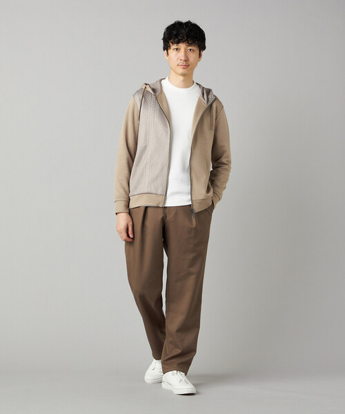 COMME CA MEN(コムサメン)の「ラッセル鹿の子ジャケット Tシャツ(Tシャツ/カットソー・メンズ・ブラック/グレー/ホワイト・L/M)」の4枚目の写真
