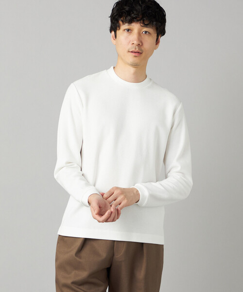 COMME CA MEN(コムサメン)の「ラッセル鹿の子ジャケット Tシャツ(Tシャツ/カットソー・メンズ・ブラック/グレー/ホワイト・L/M)」の7枚目の写真