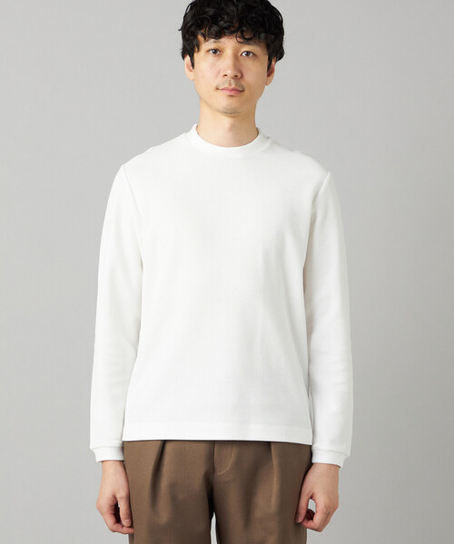 COMME CA MEN(コムサメン)の「ラッセル鹿の子ジャケット Tシャツ(Tシャツ/カットソー・メンズ・ブラック/グレー/ホワイト・L/M)」の8枚目の写真