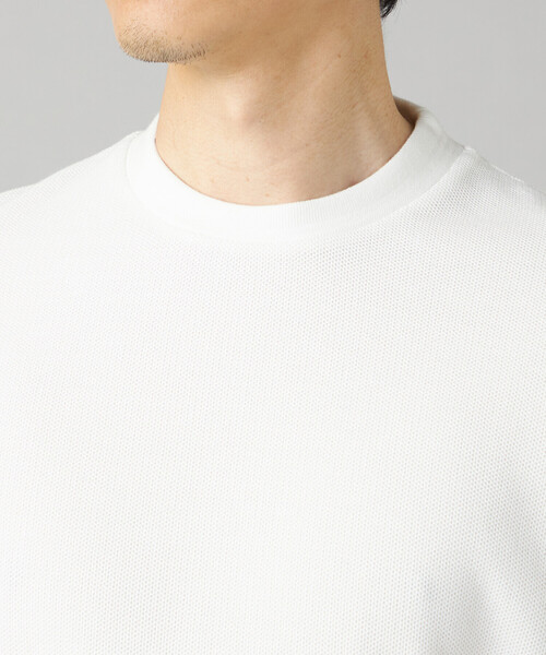 COMME CA MEN(コムサメン)の「ラッセル鹿の子ジャケット Tシャツ(Tシャツ/カットソー・メンズ・ブラック/グレー/ホワイト・L/M)」の11枚目の写真