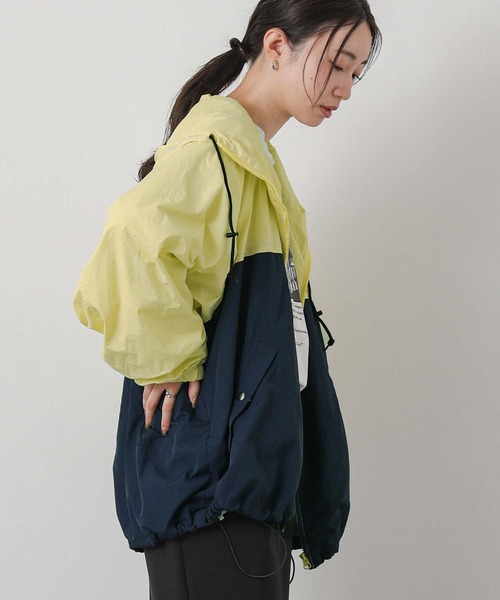 PARROTT CANVAS（パロットキャンバス）の「ナイロンフードジャケット（ナイロンジャケット・レディース・イエロー系・FREE）」の12枚目の写真