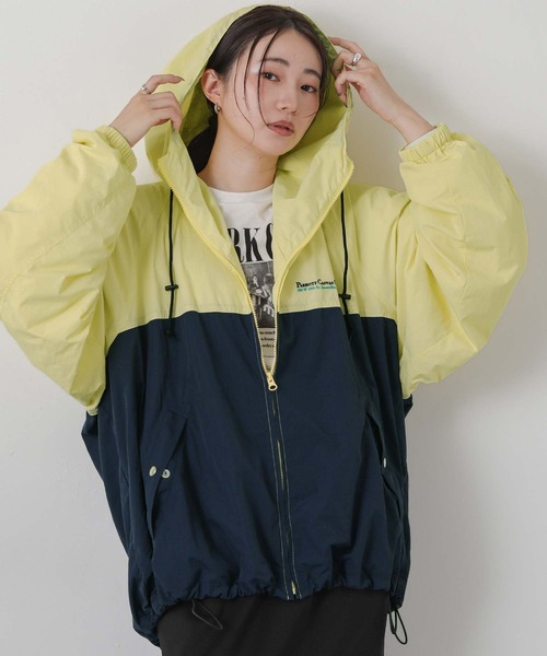 PARROTT CANVAS（パロットキャンバス）の「ナイロンフードジャケット（ナイロンジャケット・レディース・イエロー系・FREE）」の14枚目の写真