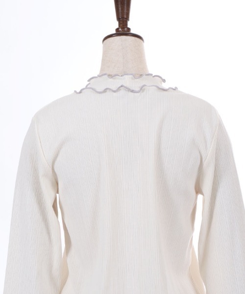 axes femme（アクシーズファム）の「ローズ付袖デザインメロープルオーバー（Tシャツ/カットソー・レディース・モカ/ブラック/キナリ/ワイン・FREE）」の17枚目の写真