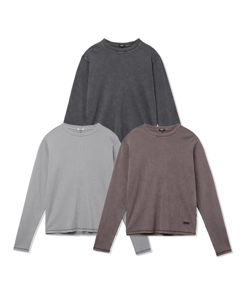 LIFE WORK(ライフワーク)の「レディース) エイシッドリップ 長袖 Tシャツ(Tシャツ/カットソー・レディース・チャコールグレー/ライトグレー/ブラウン・SMALL/X-SMALL)」の4枚目の写真
