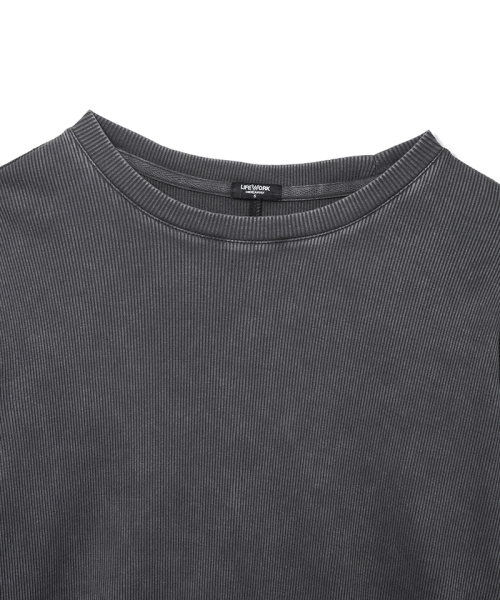 LIFE WORK(ライフワーク)の「レディース) エイシッドリップ 長袖 Tシャツ(Tシャツ/カットソー・レディース・チャコールグレー/ライトグレー/ブラウン・SMALL/X-SMALL)」の5枚目の写真