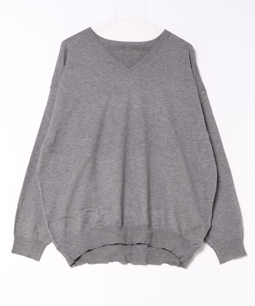 antiqua（アンティカ）の「マシュマロ長袖ニット（ニット/セーター・レディース・ベージュ系その他2/ホワイト系その他2/グリーン系その他2/グレー系その他3/ブラック系その他2/レッド系その他/グリーン系その他4/グリーン系その他3/ピンク系その他/ネイビー系1/ブラック系その他/グリーン系その他/ピンク系その他2/ブルー系その他/ホワイト系その他/レッド系その他2/ブルー系その他2/グレー系その他4/ベージュ系その他/グレー系その他/ネイビー系/グレー系その他2・L/XL/M）」の6枚目の写真
