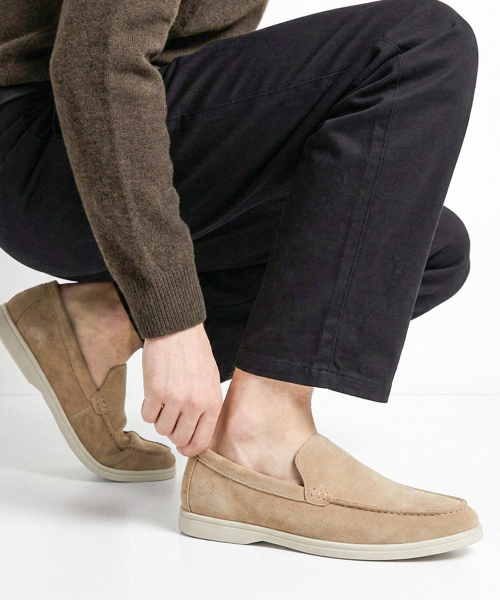 BSQT by Classy（ビーエスキューティー）の「b2607 キナイ COMPORT モカシン ローファー サンドベージュ（ローファー・メンズ・サンドベージュ・25.5cm/26cm/26.5cm/27cm/27.5cm/28cm/25cm）」の3枚目の写真